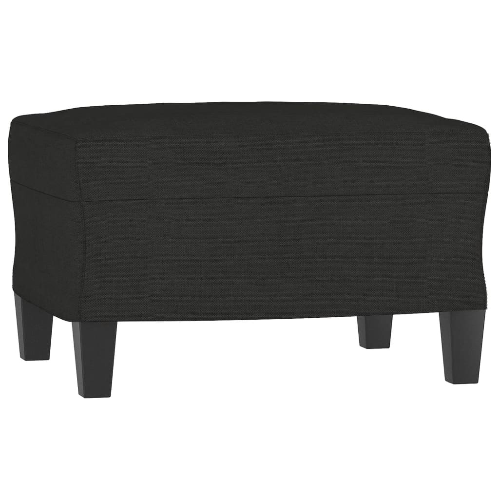 Ensemble de canapés 3 pcs avec coussins noir tissu - XIOS