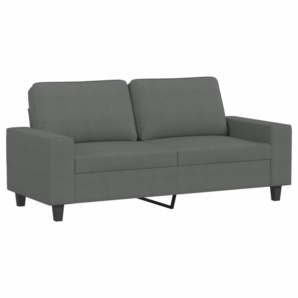 Ensemble de canapés 2 pcs gris foncé tissu - XIOS
