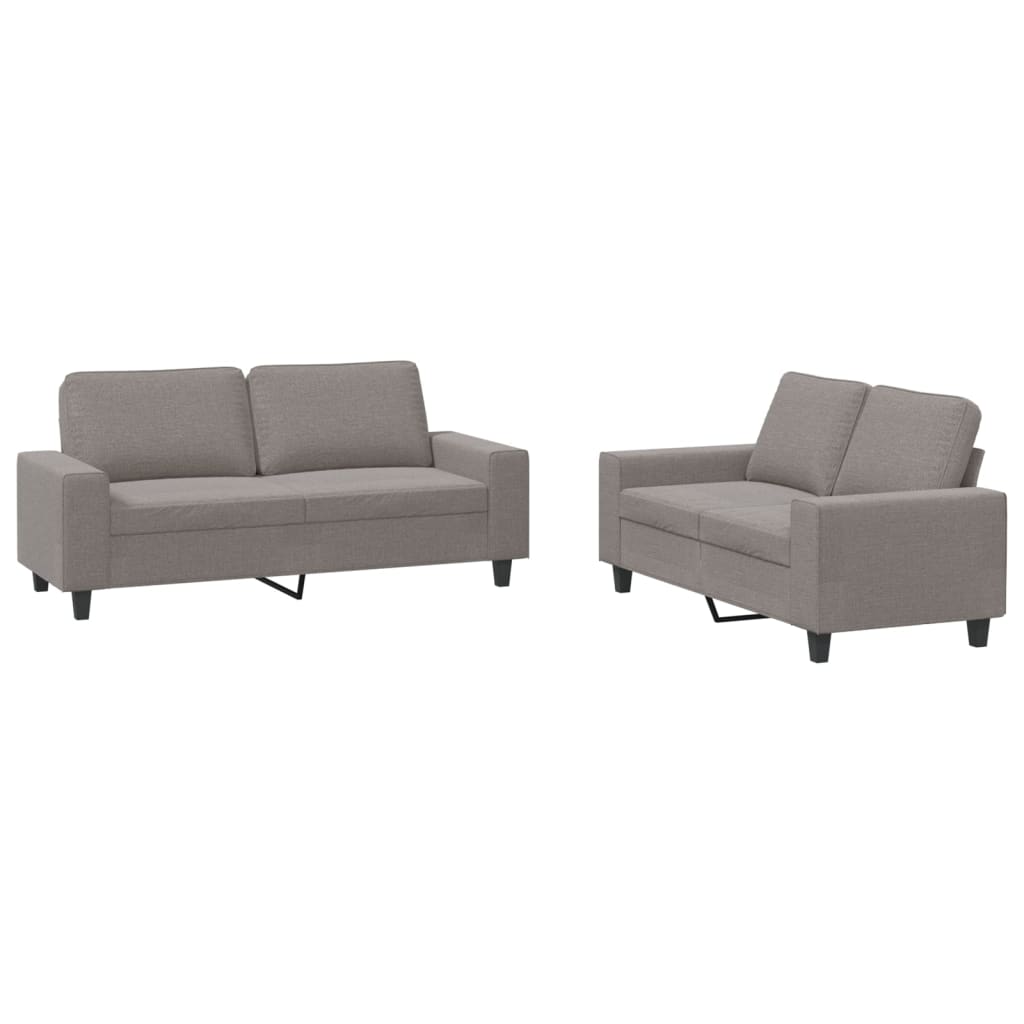 Ensemble de canapés 2 pcs taupe tissu - XIOS