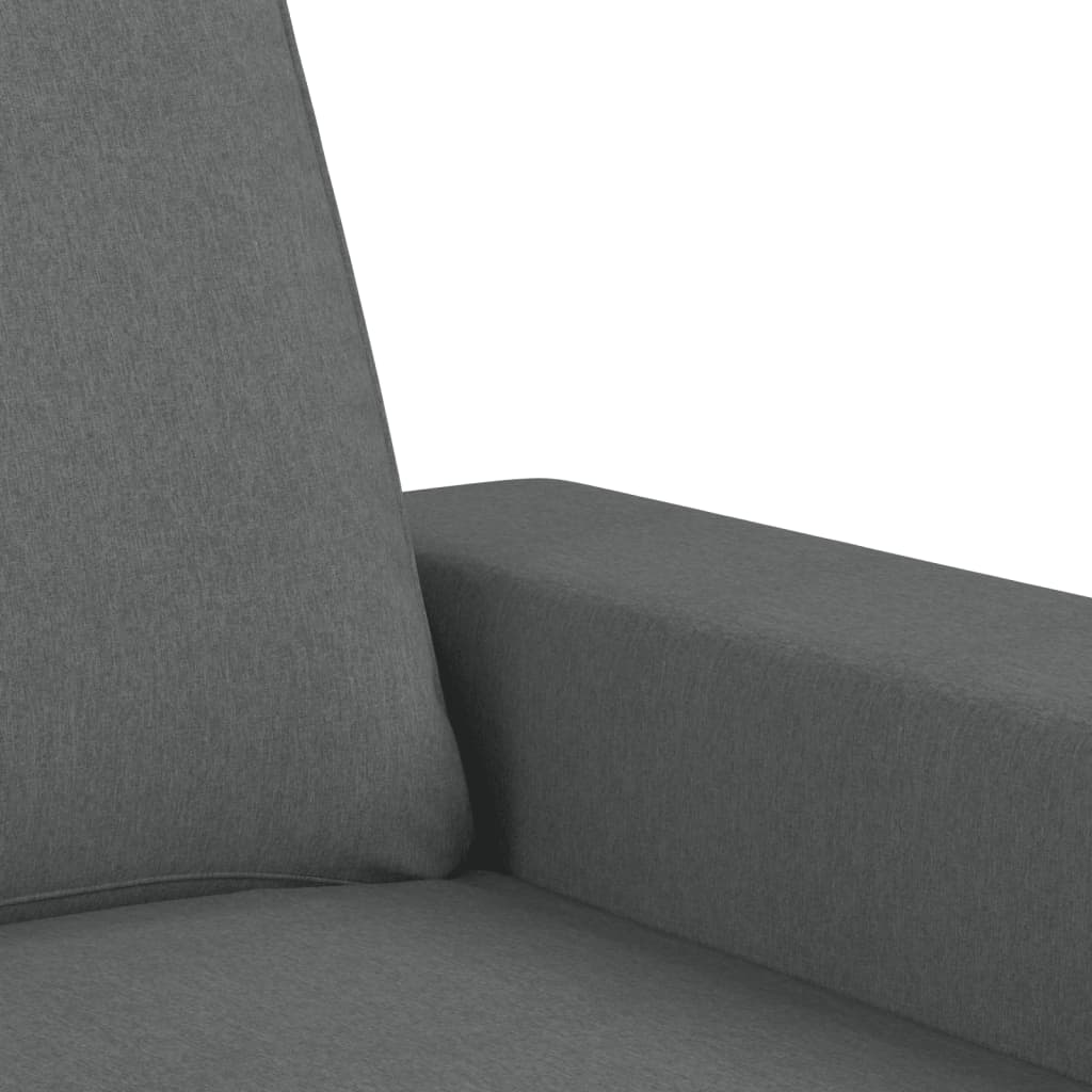 Ensemble de canapés 2 pcs gris foncé tissu - XIOS