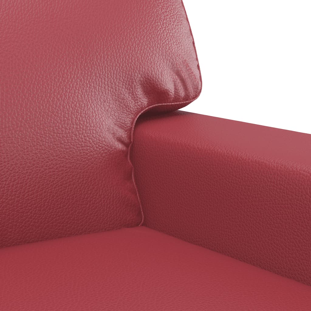Ensemble de canapés 2 pcs rouge bordeaux similicuir - XIOS