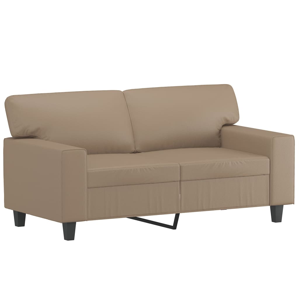 Ensemble de canapés 2 pcs avec coussins cappuccino similicuir - XIOS