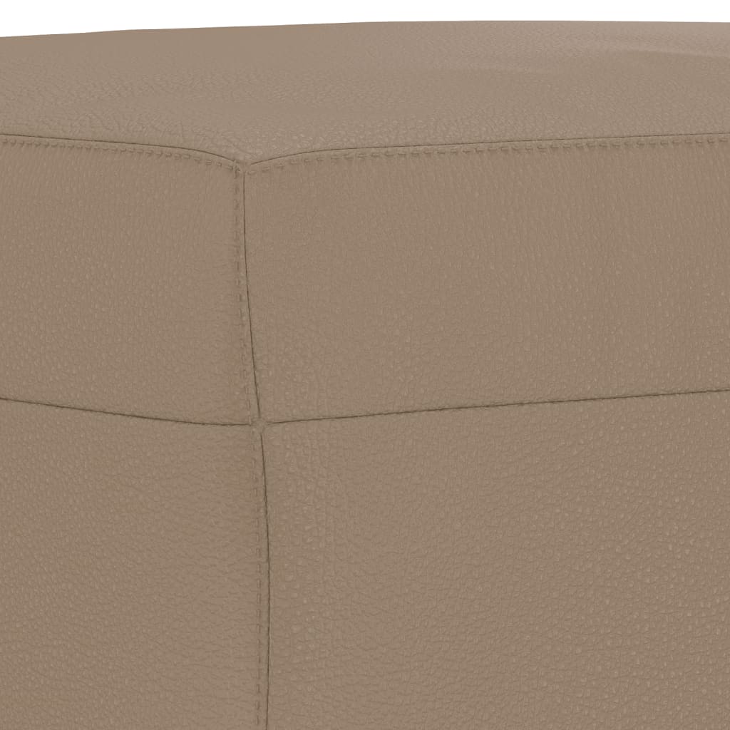 Ensemble de canapés 3 pcs avec coussins cappuccino similicuir - XIOS