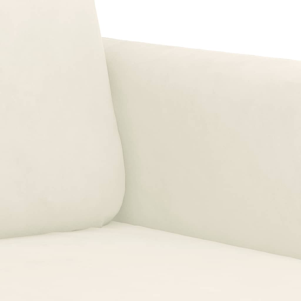 Ensemble de canapés 3 pcs crème velours - XIOS