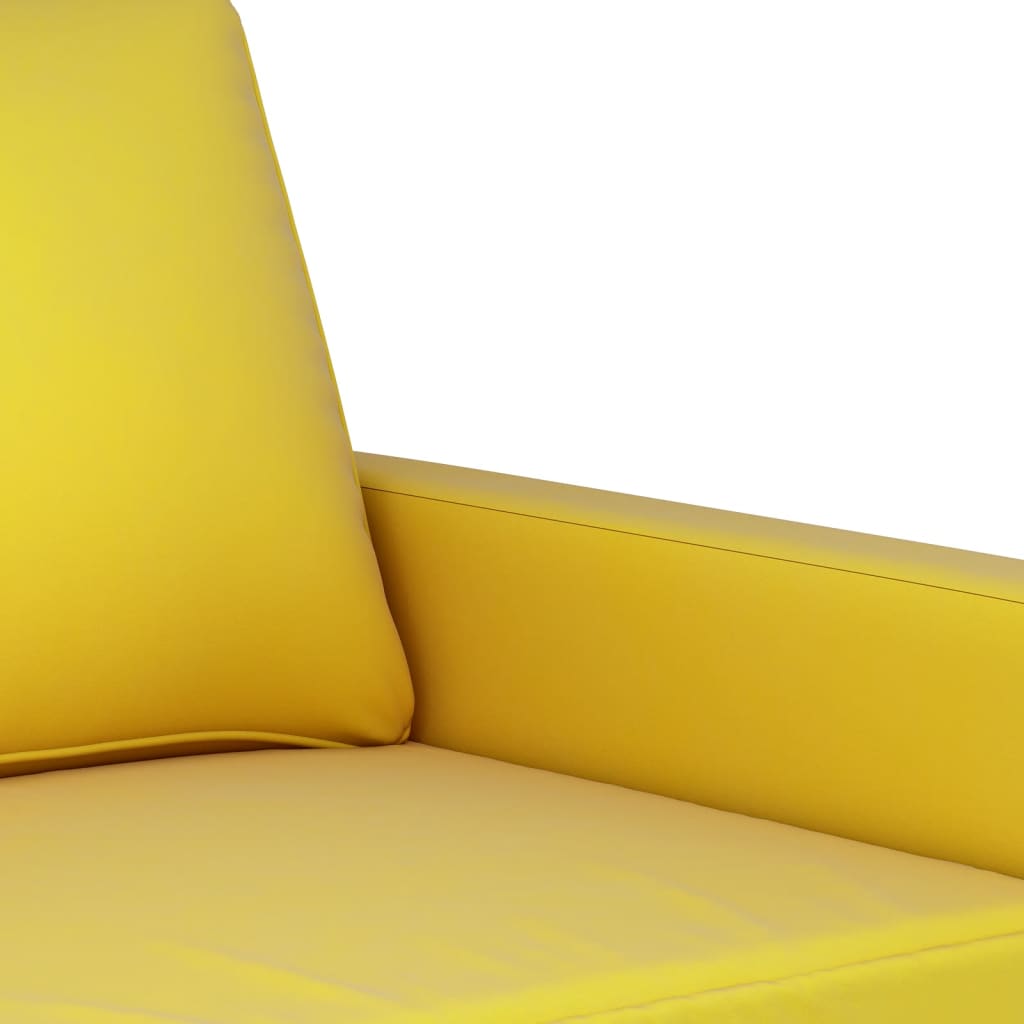 Ensemble de canapés 4 pcs jaune velours - XIOS