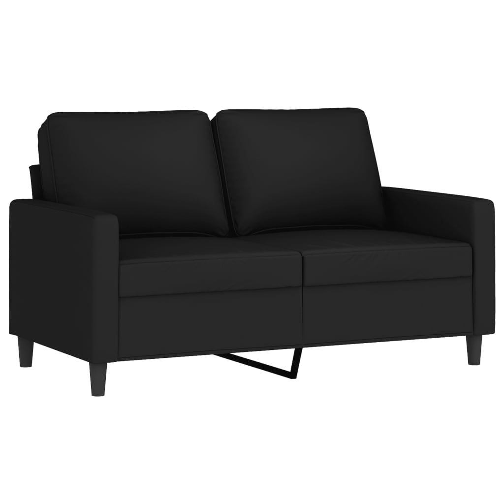 Ensemble de canapés 3 pcs avec coussins noir velours - XIOS