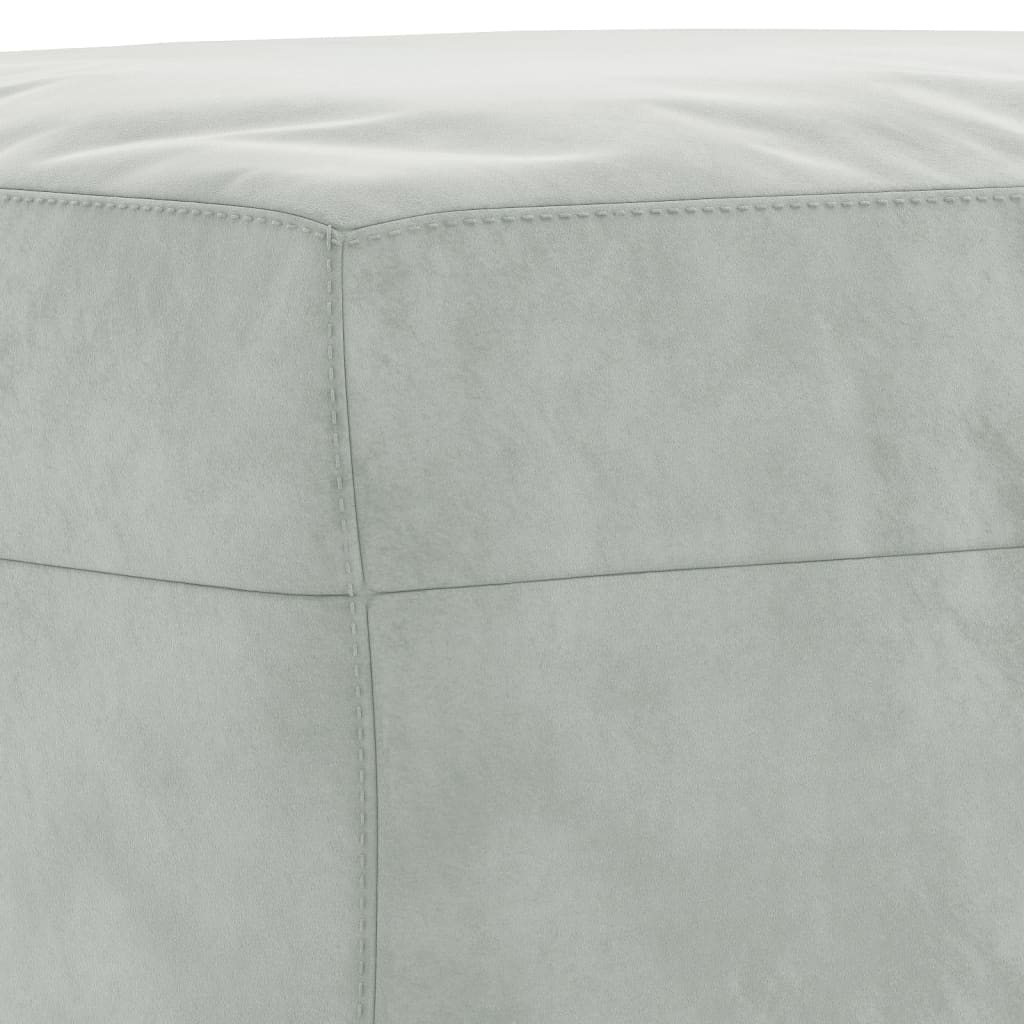 Ensemble de canapés 4 pcs avec coussins gris clair velours - XIOS
