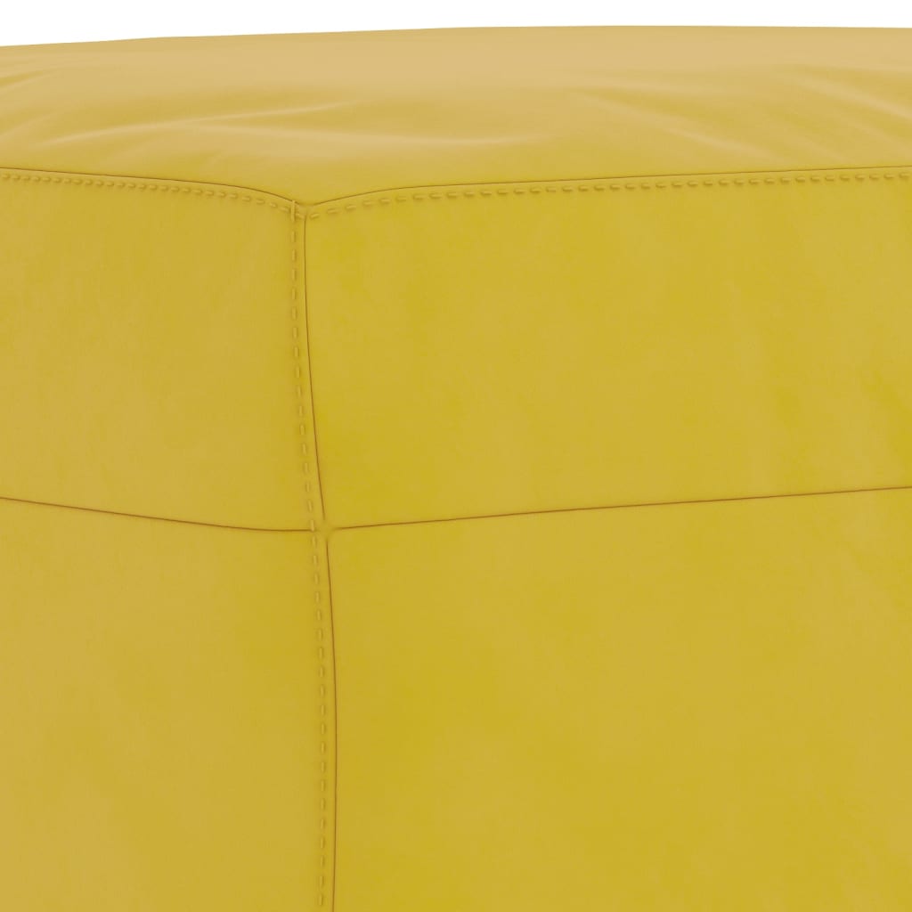 Ensemble de canapés 4 pcs avec coussins jaune velours - XIOS