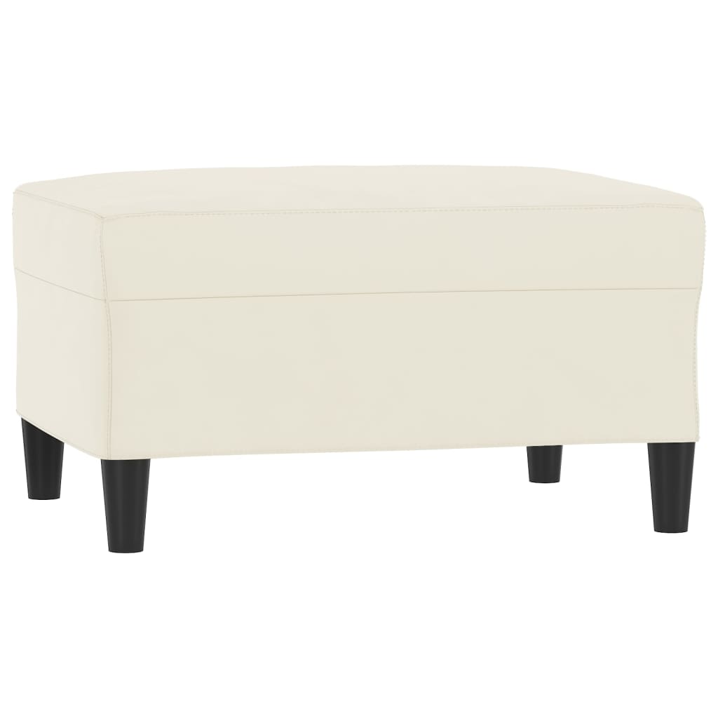 Ensemble de canapés 4 pcs avec coussins crème velours - XIOS