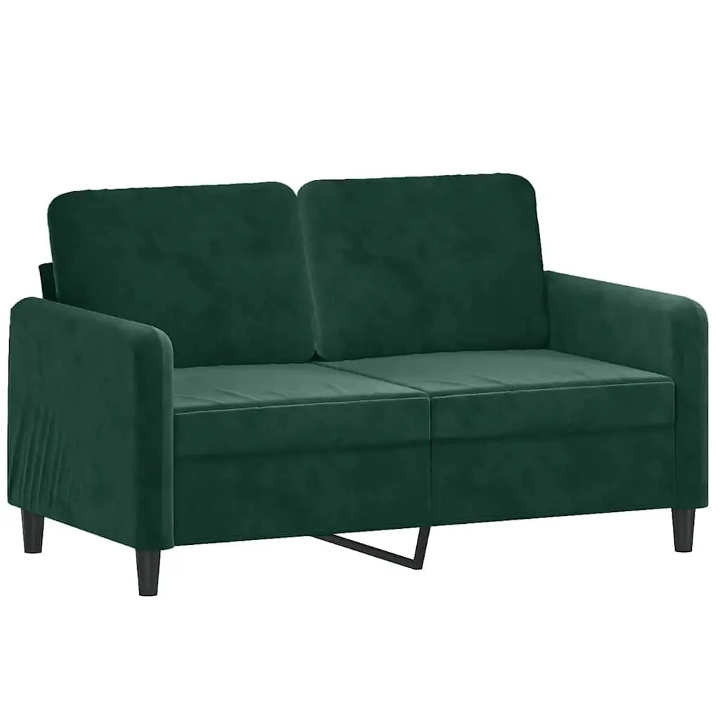 Ensemble de canapés 2 pcs vert foncé velours - XIOS
