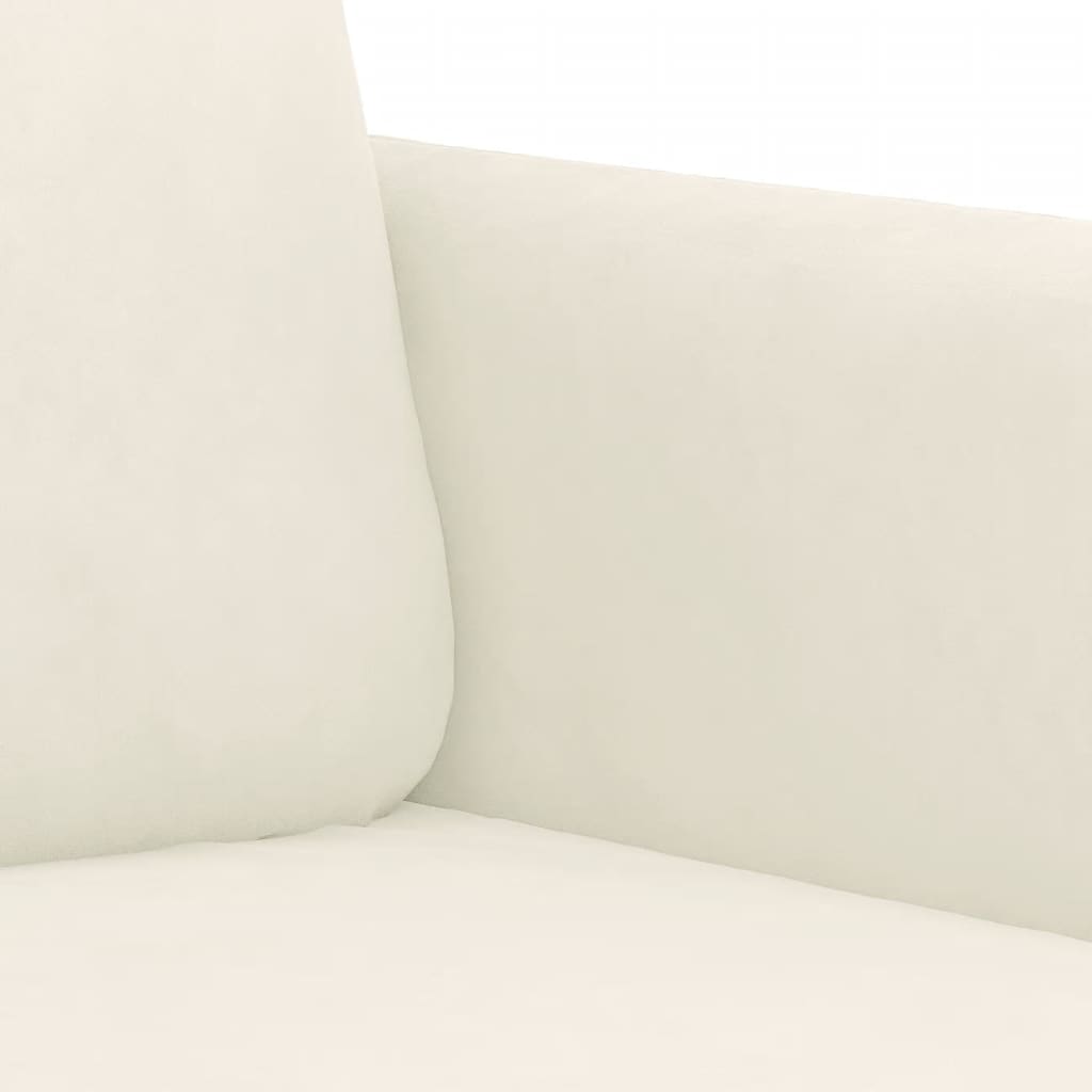 Ensemble de canapés 3 pcs crème velours - XIOS