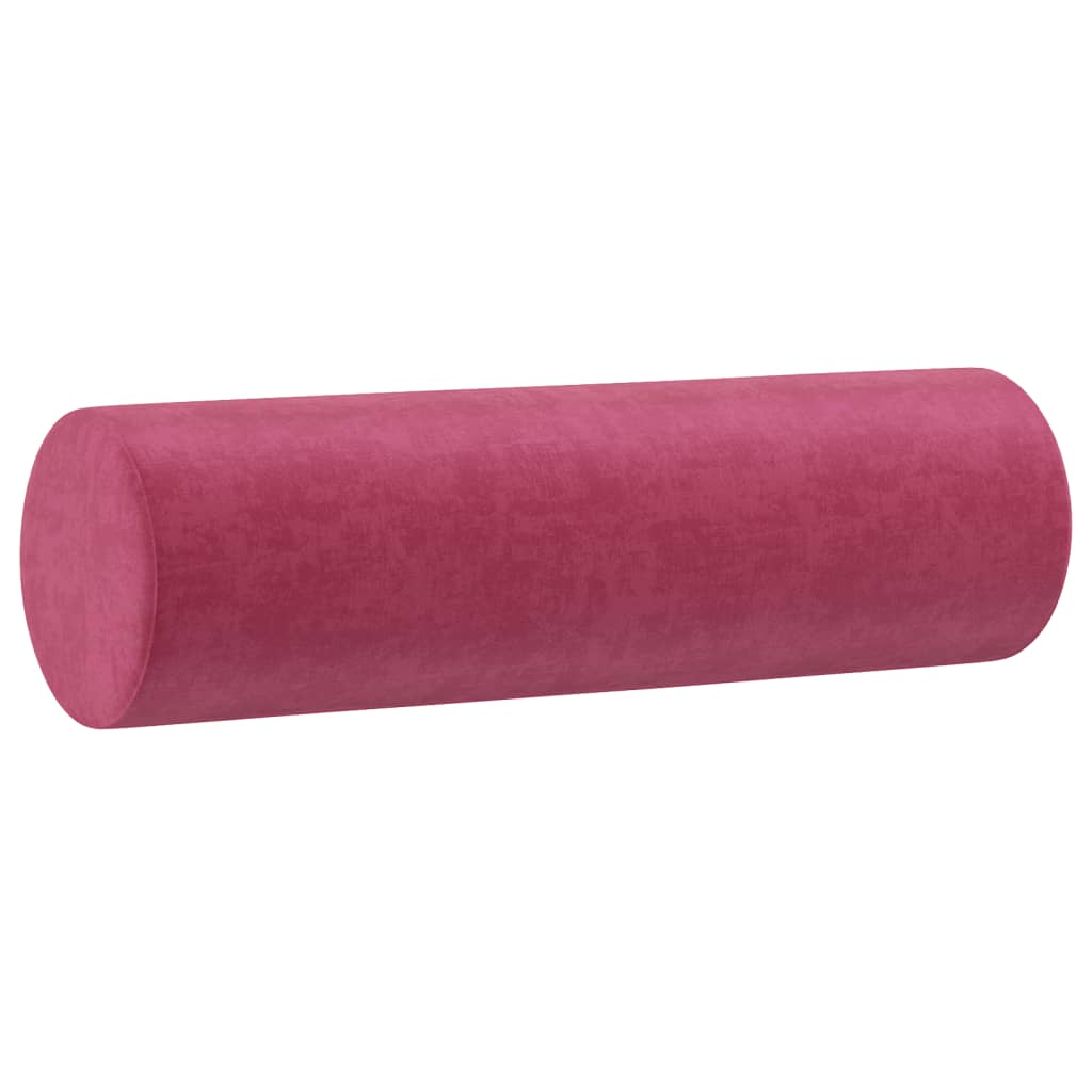 Ensemble de canapés 3 pcs avec coussins rouge bordeaux velours - XIOS