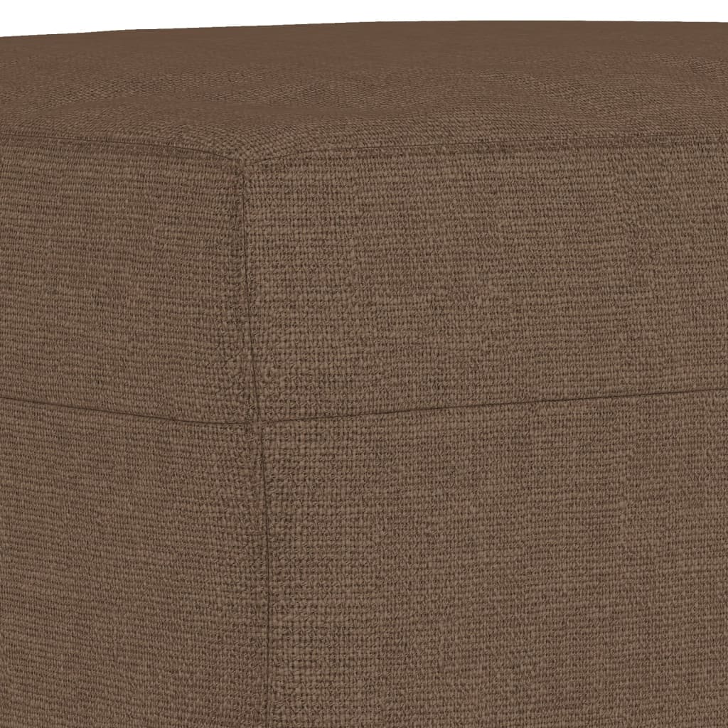 Ensemble de canapés 4 pcs avec coussins marron tissu - XIOS