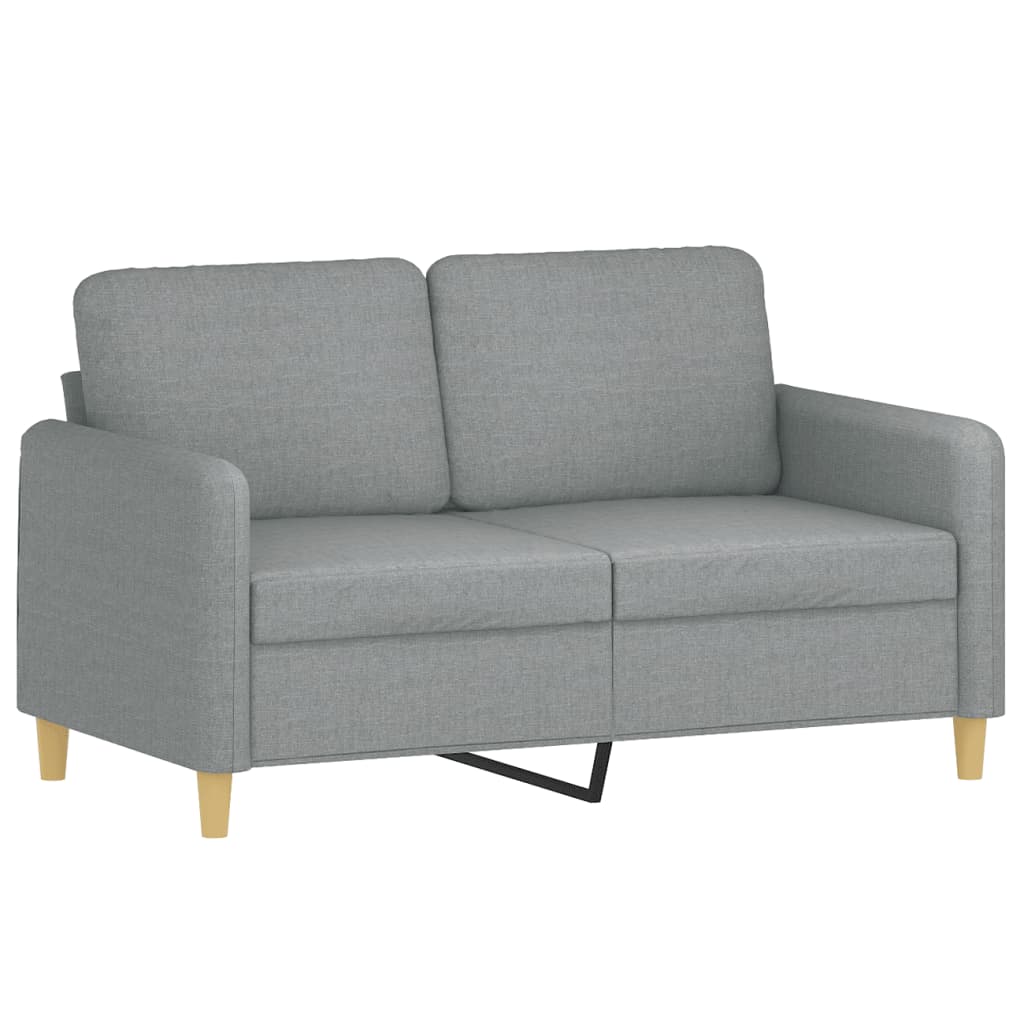 Ensemble de canapés 3 pcs avec coussins Gris clair Tissu - XIOS