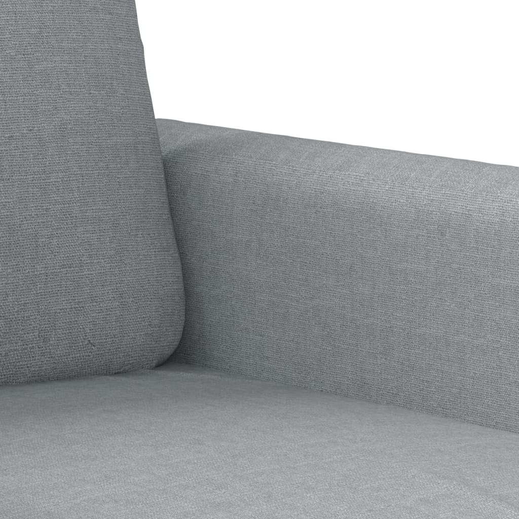 Ensemble de canapés 3 pcs coussins gris clair tissu - XIOS
