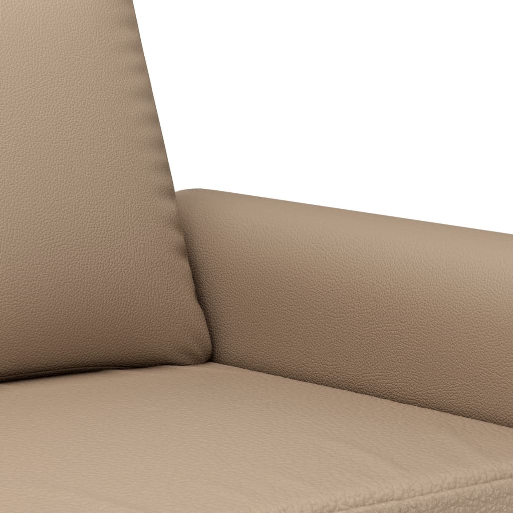 Ensemble de canapés 3 pcs avec coussins cappuccino similicuir - XIOS