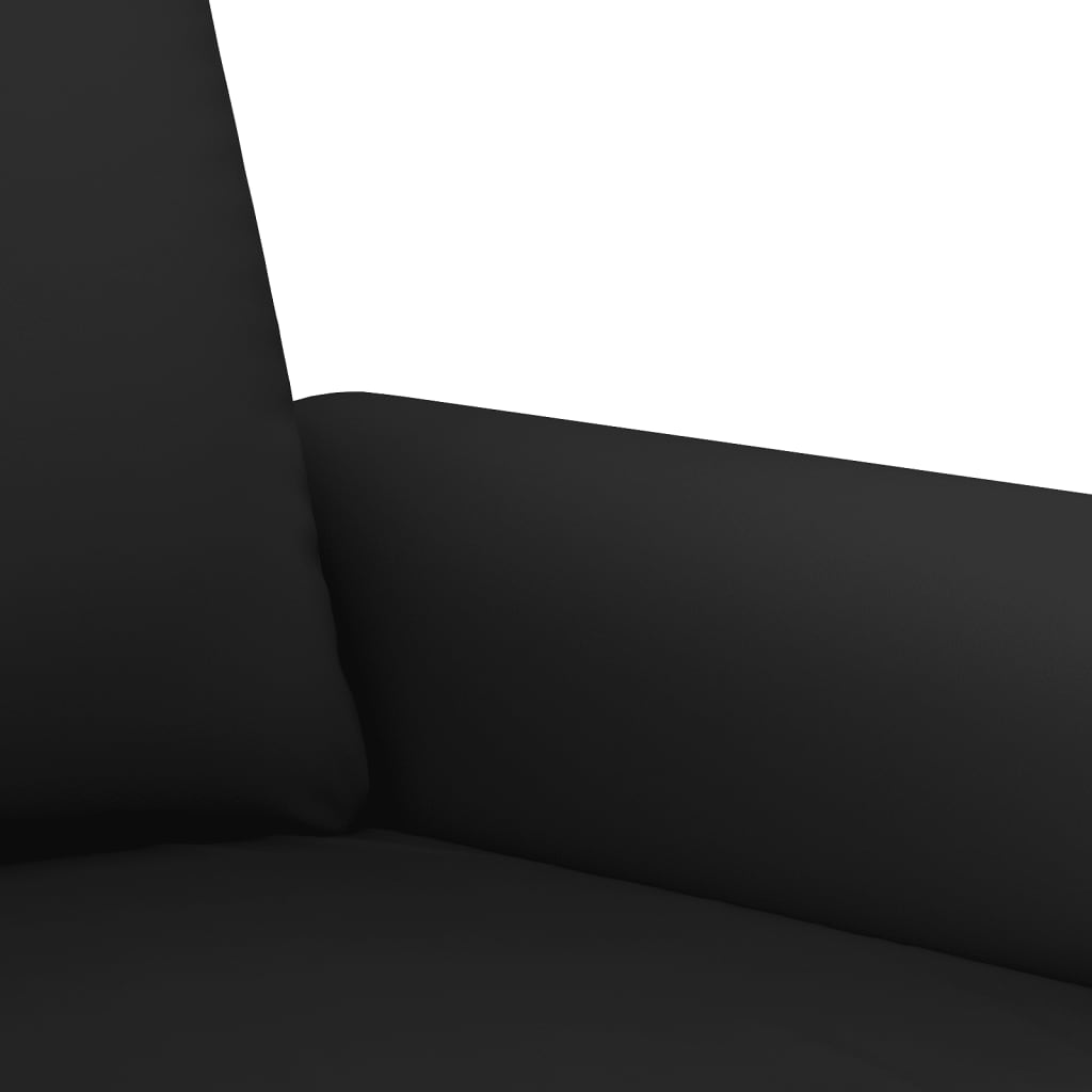 Ensemble de canapés 3 pcs avec coussins Noir Velours - XIOS