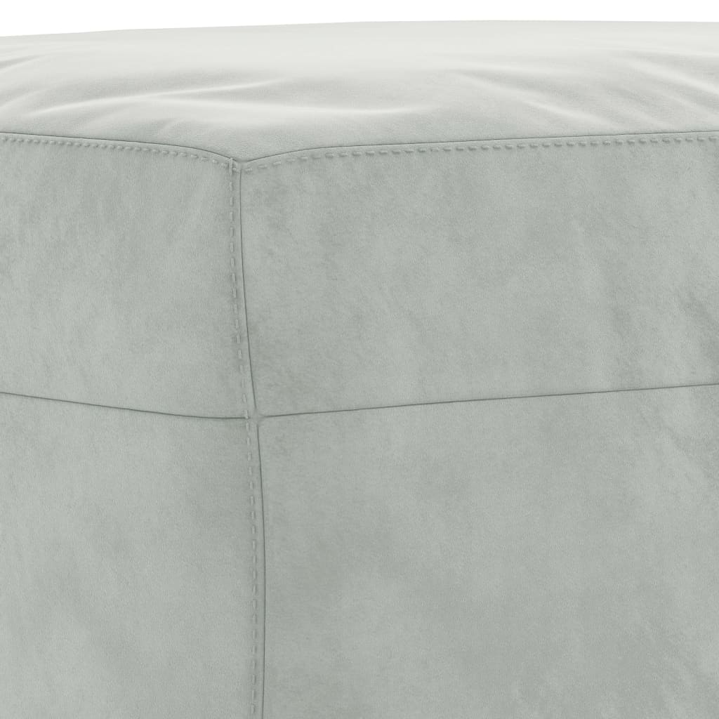 Ensemble de canapés 4 pcs avec coussins Gris clair Velours - XIOS