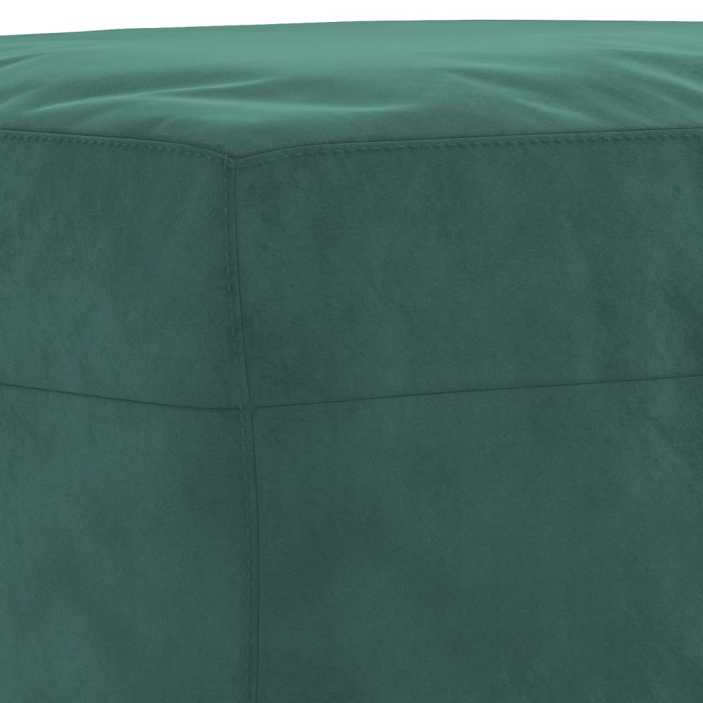 Ensemble de canapés 4 pcs avec coussins Vert foncé Velours - XIOS