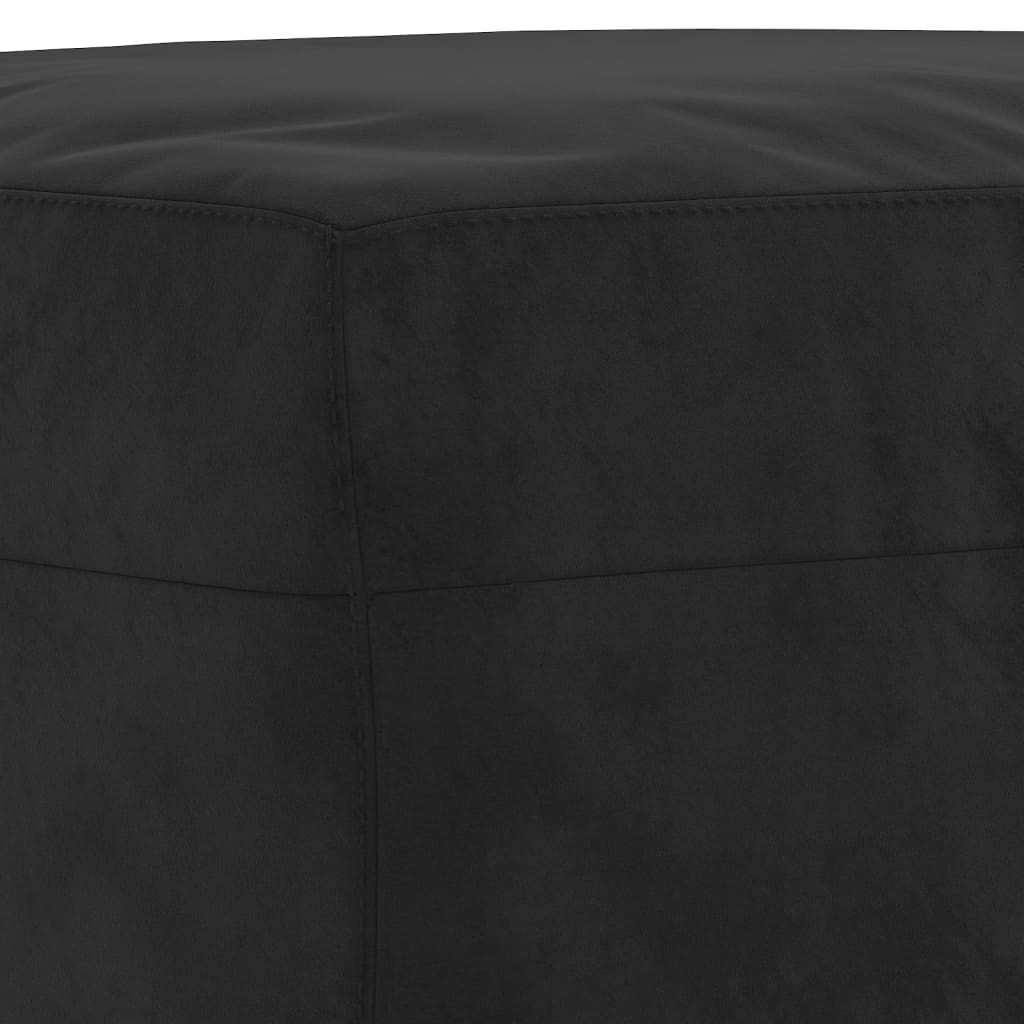 Ensemble de canapés 4 pcs avec coussins Noir Velours - XIOS