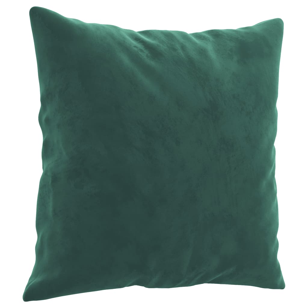 Ensemble de canapés 4 pcs avec coussins vert foncé velours - XIOS