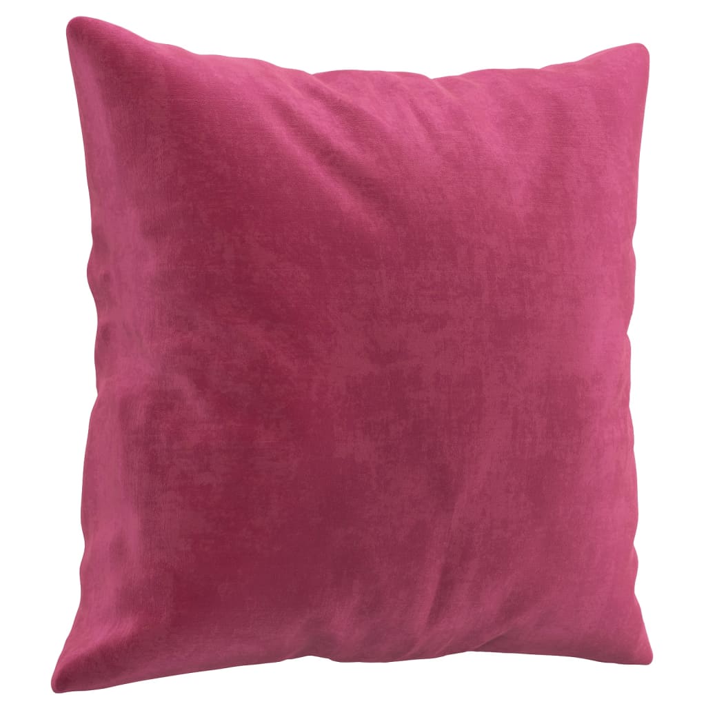 Ensemble de canapés 4 pcs avec coussins rouge bordeaux velours - XIOS