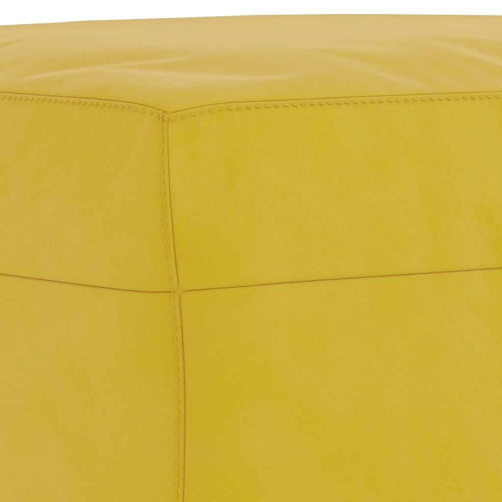 Ensemble de canapés 3 pcs avec coussins jaune velours - XIOS