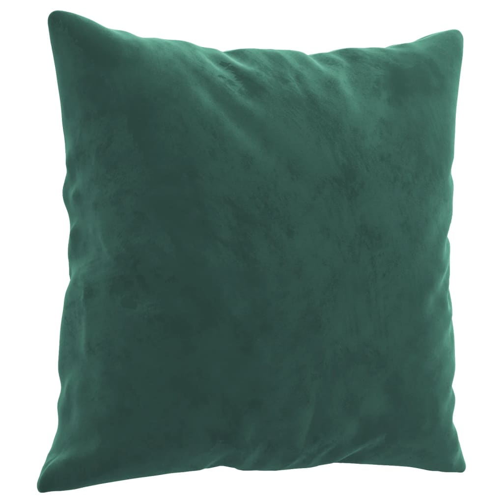 Ensemble de canapés 2 pcs avec coussins vert foncé velours - XIOS