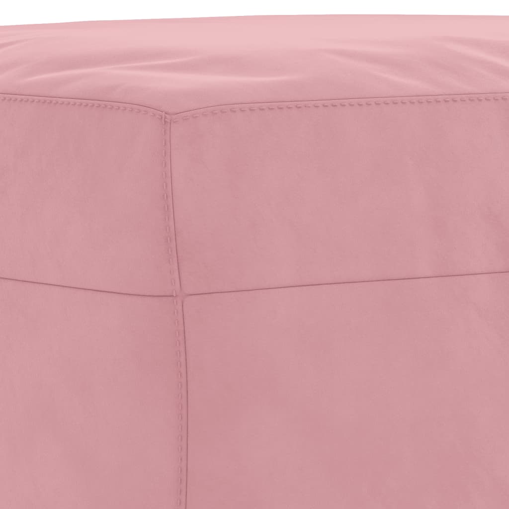 Ensemble de canapés 3 pcs avec coussins rose velours - XIOS