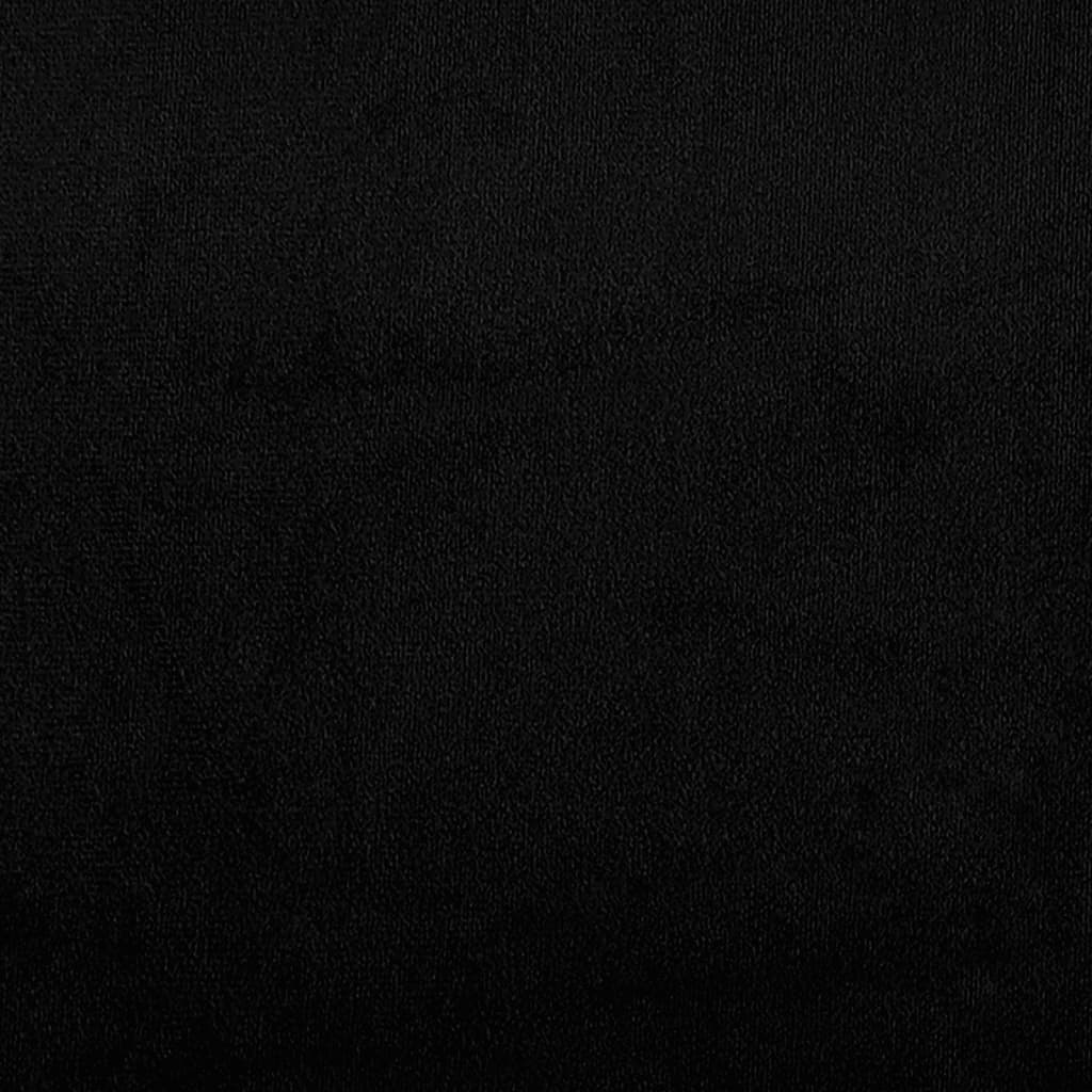 Ensemble de canapés 2 pcs avec coussins noir tissu microfibre - XIOS