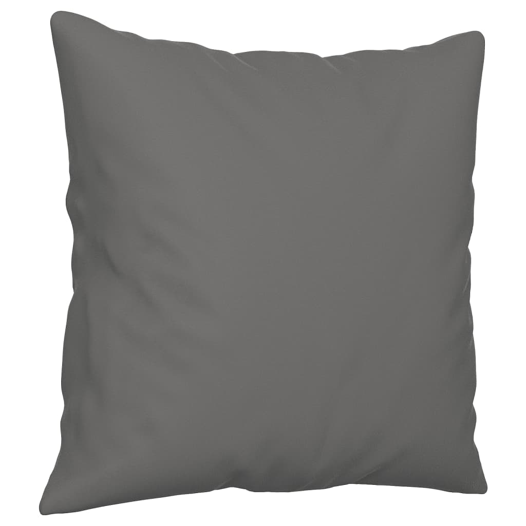 Ensemble de canapés 2 pcs coussins Gris foncé Tissu microfibre - XIOS