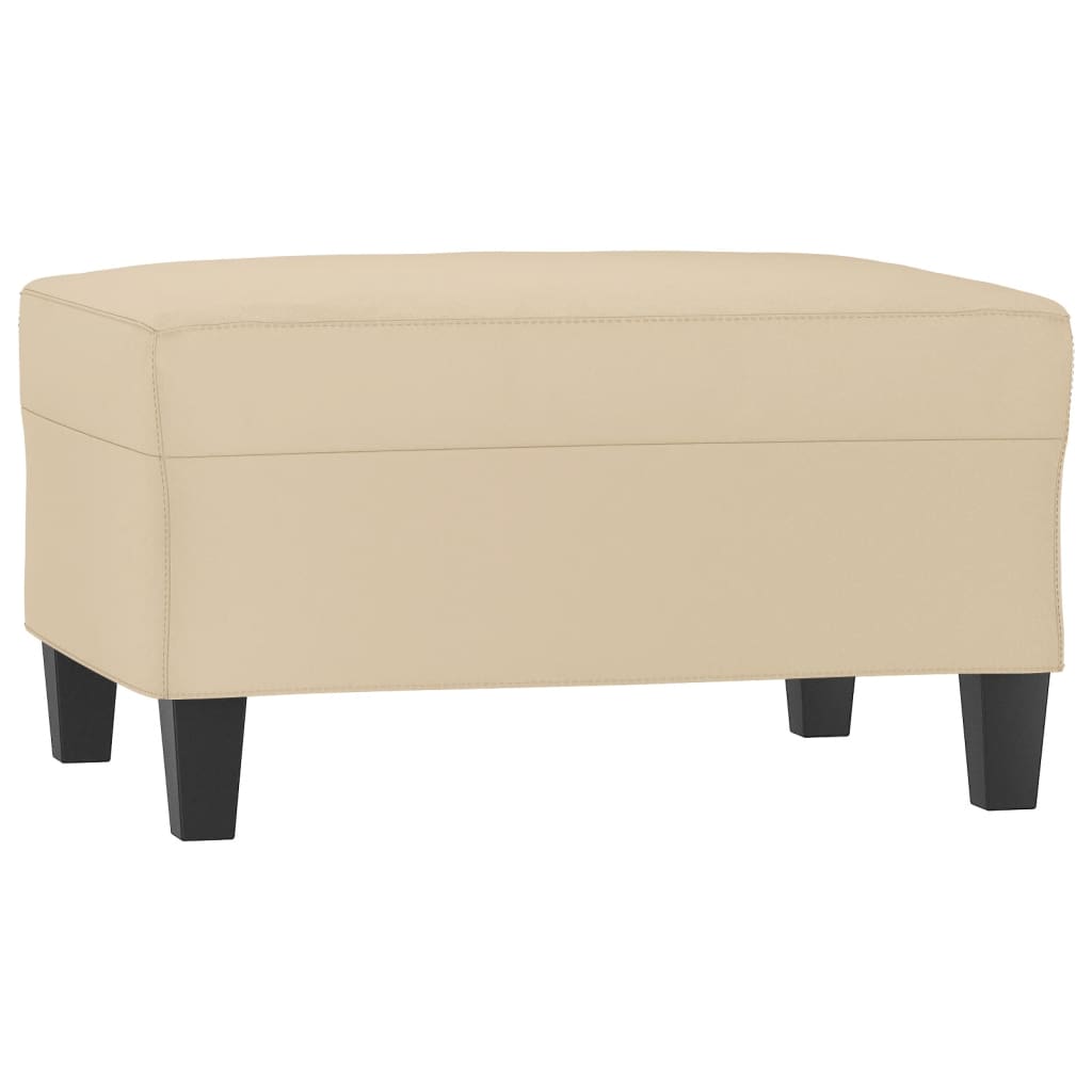 Ensemble de canapés 3 pcs avec coussins Crème Tissu microfibre - XIOS