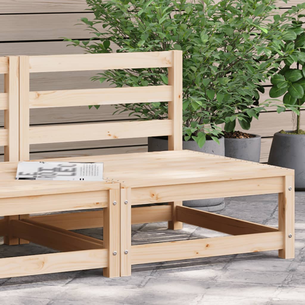 Canapé de jardin sans accoudoirs 70x70x67 cm bois de pin massif Éléments pour canapés modulables de jardin vidaXL