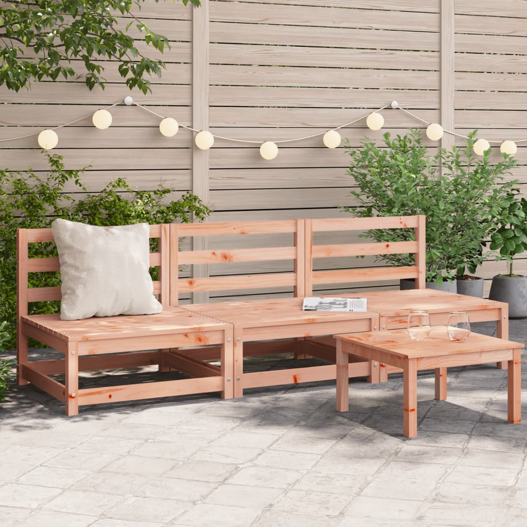Canapés de jardin sans accoudoirs 3 pcs bois massif douglas Éléments pour canapés modulables de jardin vidaXL