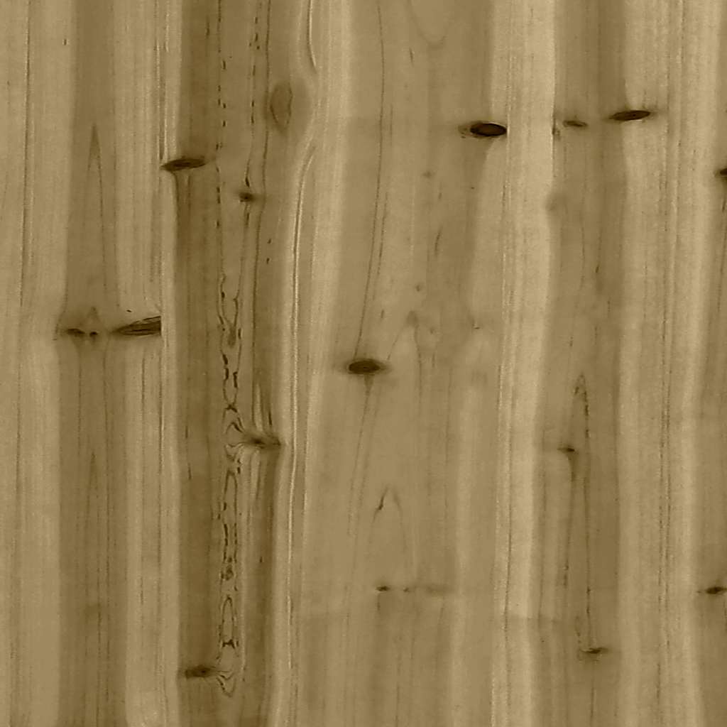 Canapé de jardin 3 places avec repose-pieds bois pin imprégné - XIOS