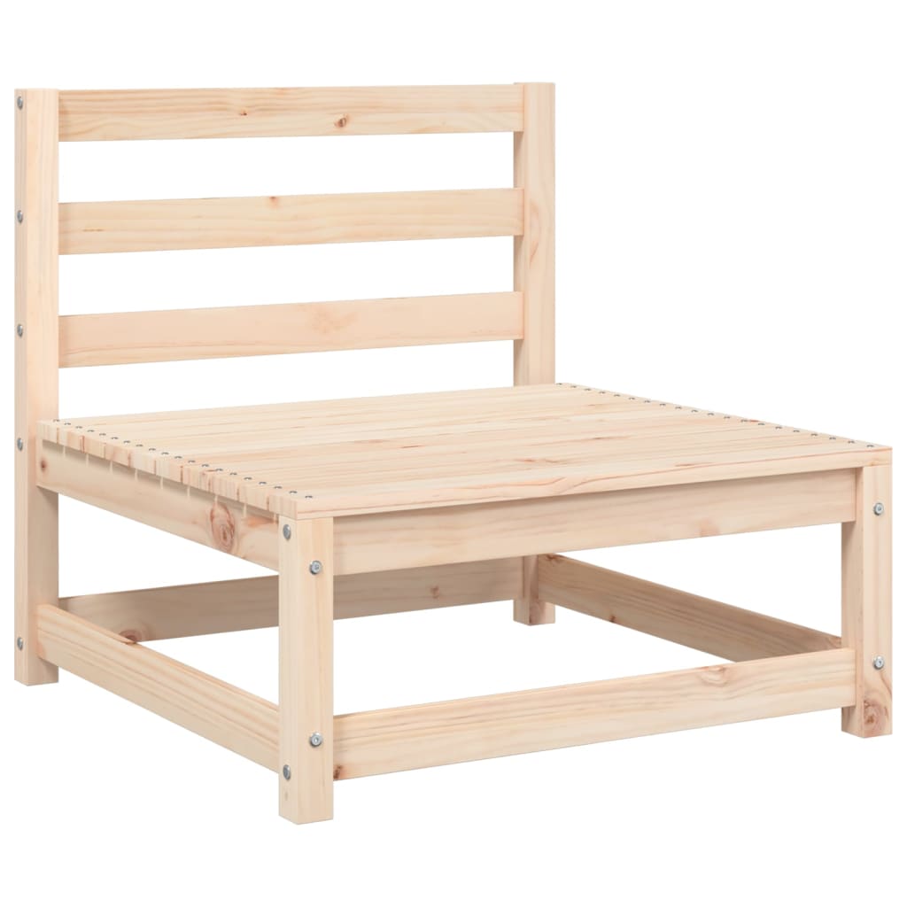 Canapé de jardin sans accoudoirs et coussins bois massif de pin Éléments pour canapés modulables de jardin vidaXL