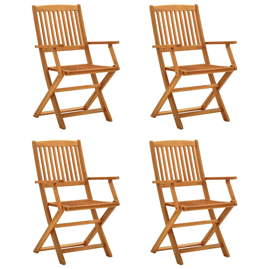 Ensemble à manger de jardin 5 pcs Bois d'acacia solide