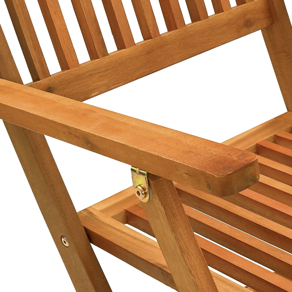 Ensemble à manger de jardin 5 pcs Bois d'acacia solide