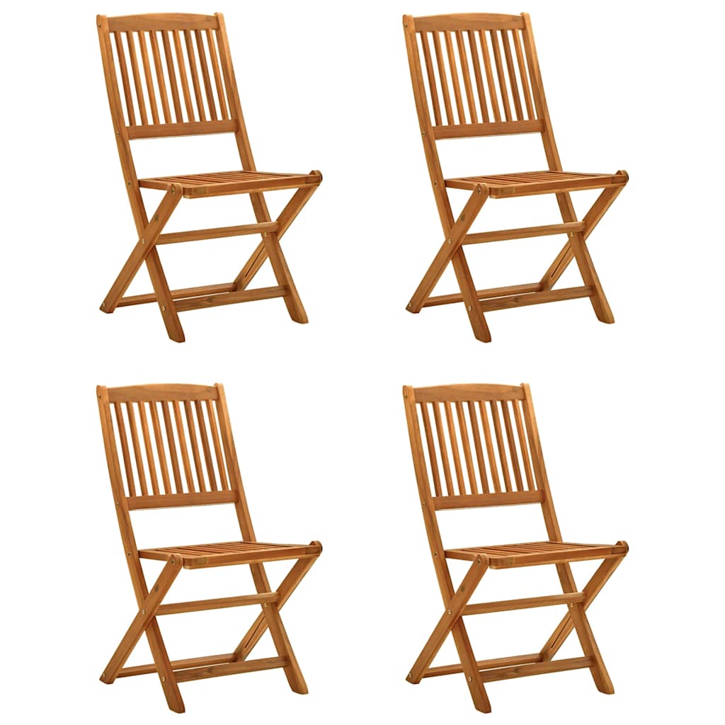 Ensemble de salle à manger de jardin 5 pcs bois d'acacia solide