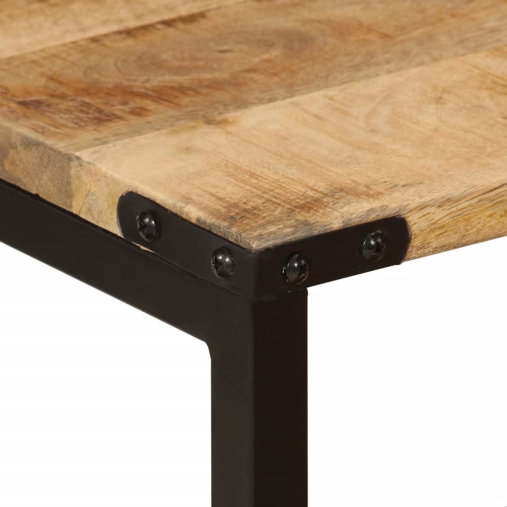 Tables basses gigognes 3 pcs bois massif de manguier et fer - XIOS