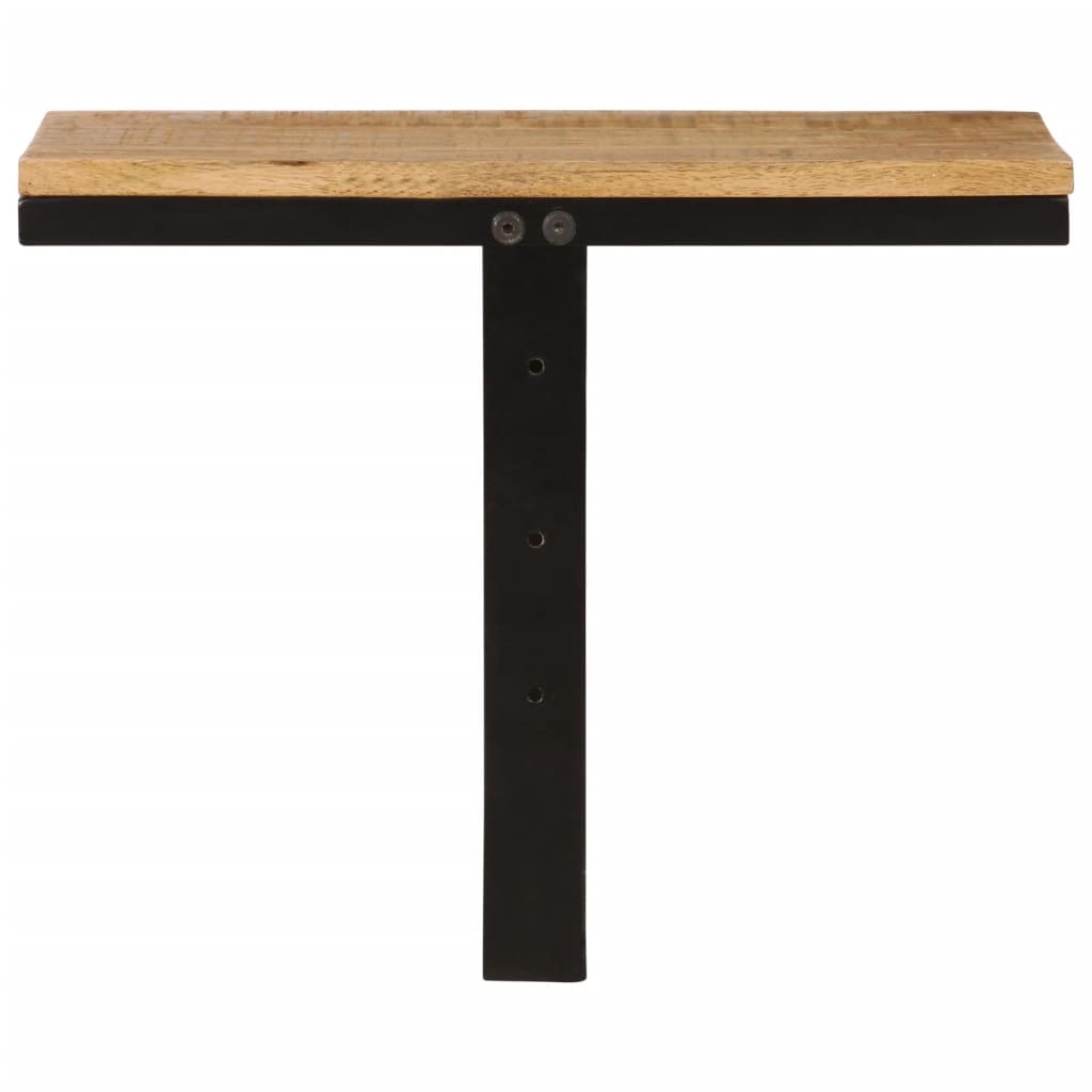 Étagère murale 40x30x32 cm bois massif de manguier et fer - XIOS