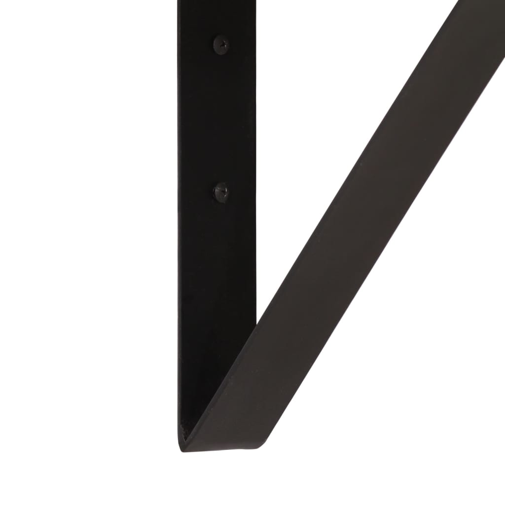 Étagère murale 40x30x32 cm bois massif de manguier et fer - XIOS