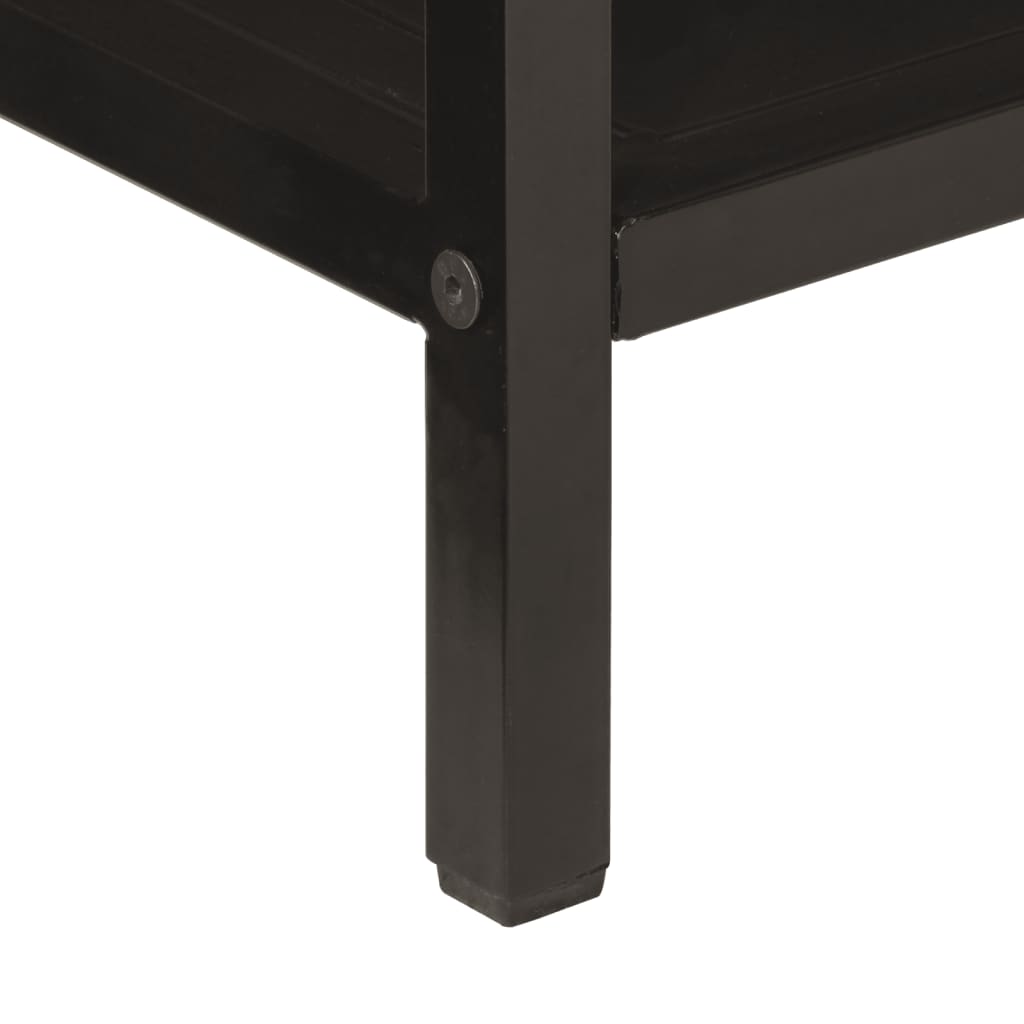 Table console 100x35x76 cm bois massif de manguier et fer - XIOS