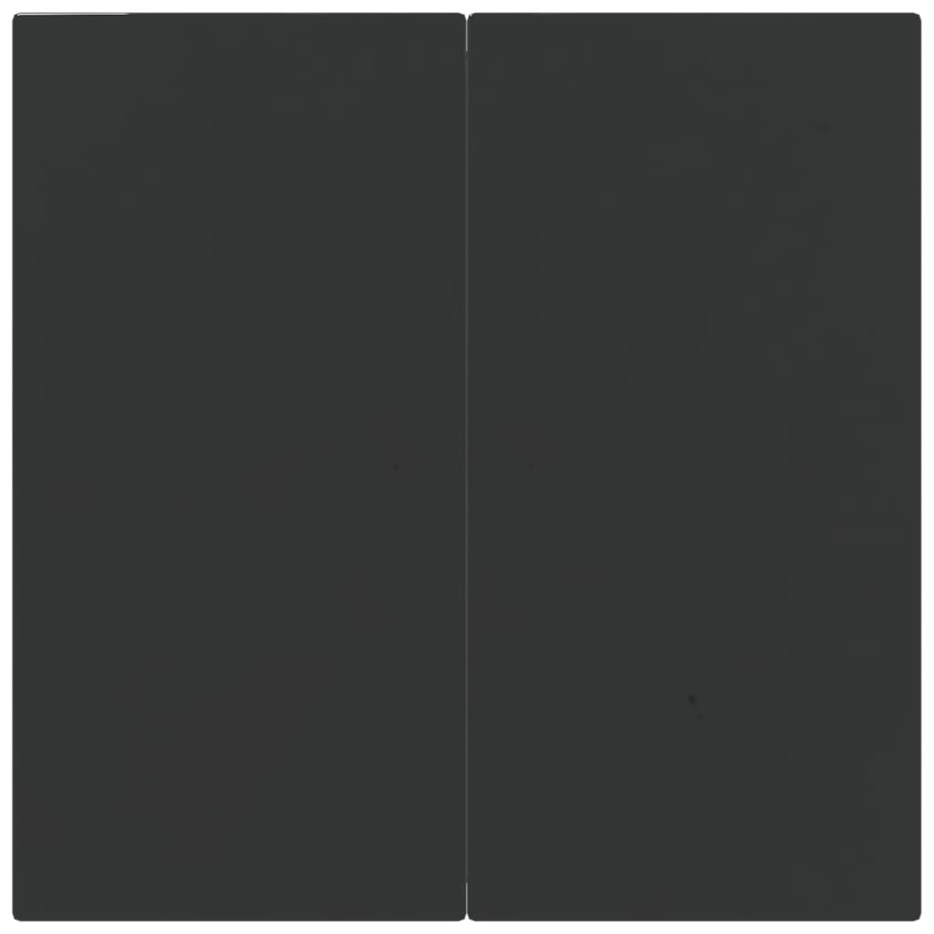 Ensemble à manger de jardin 3pcs gris/noir résine tressée/acier