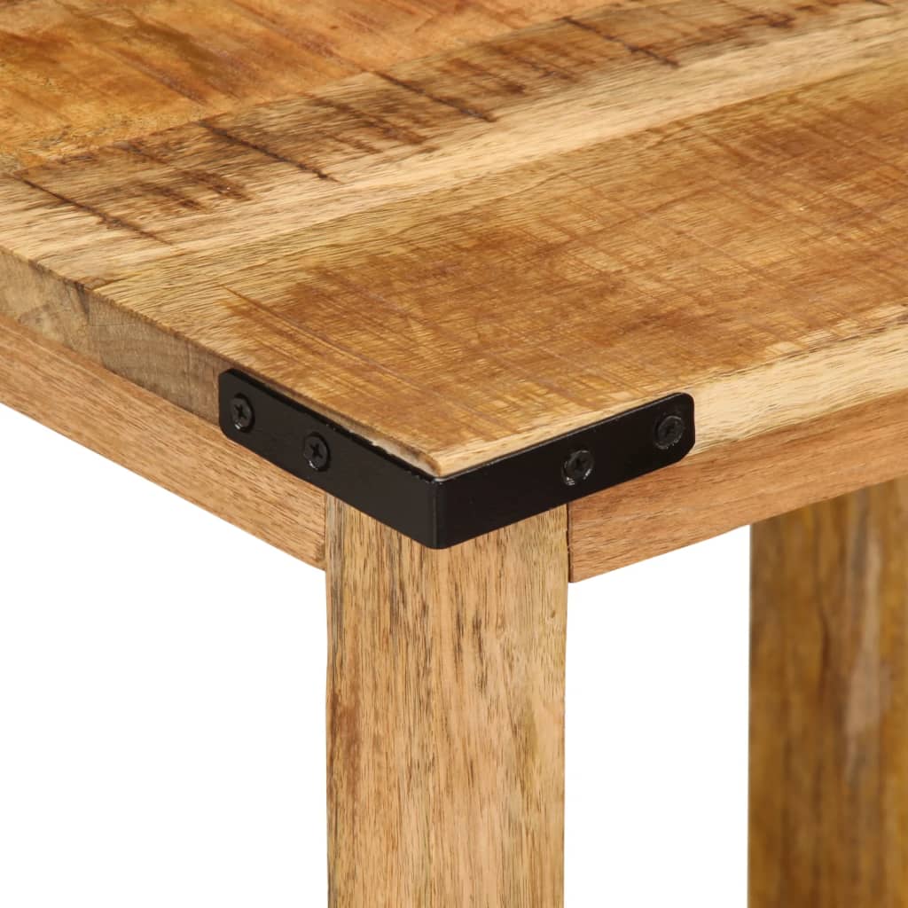 Tables d'appoint gigognes 3 pcs bois de manguier massif brut - XIOS
