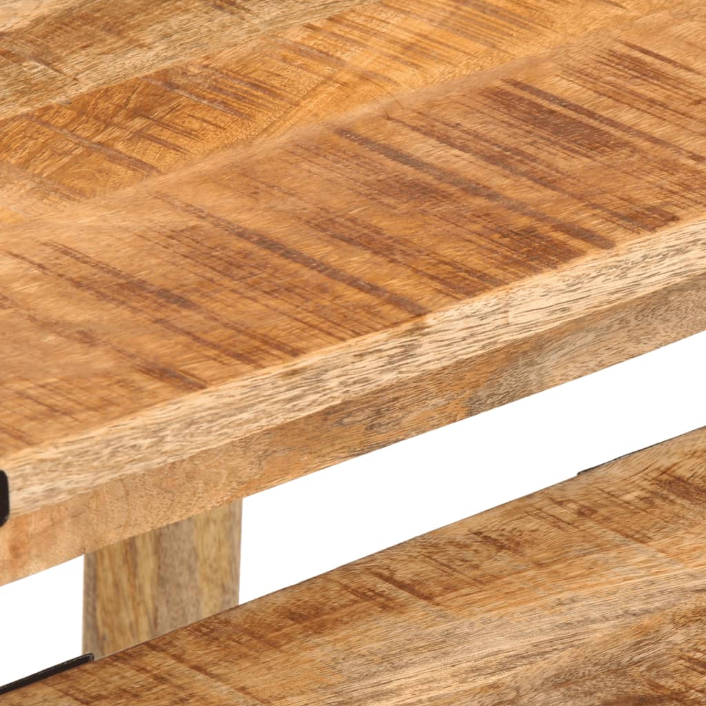 Tables d'appoint gigognes 3 pcs bois de manguier massif brut - XIOS