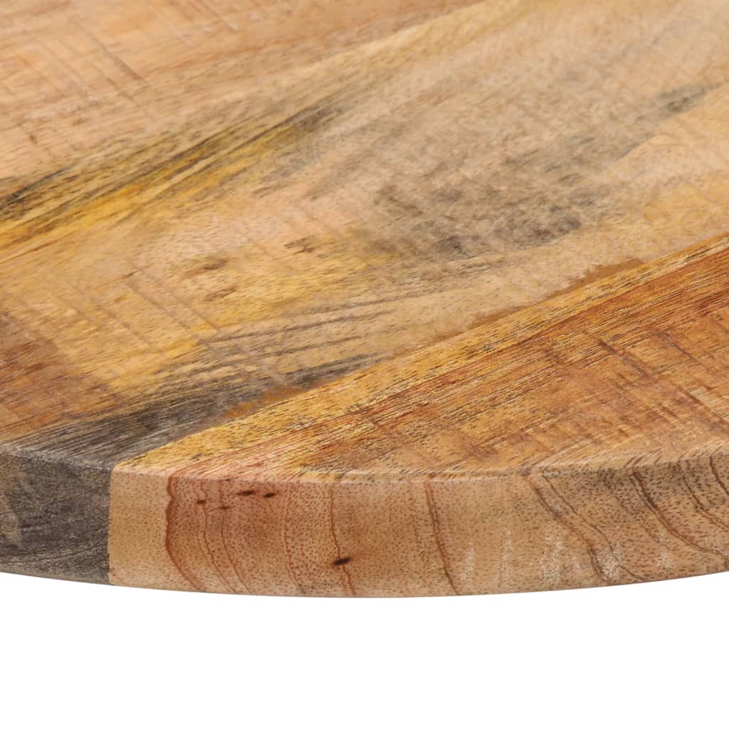 Dessus de table Ø 40x3,8 cm rond bois massif de manguier brut - XIOS