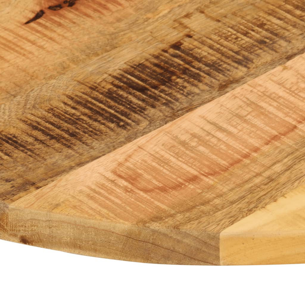 Dessus de table Ø 90x3,8 cm rond bois massif de manguier brut - XIOS