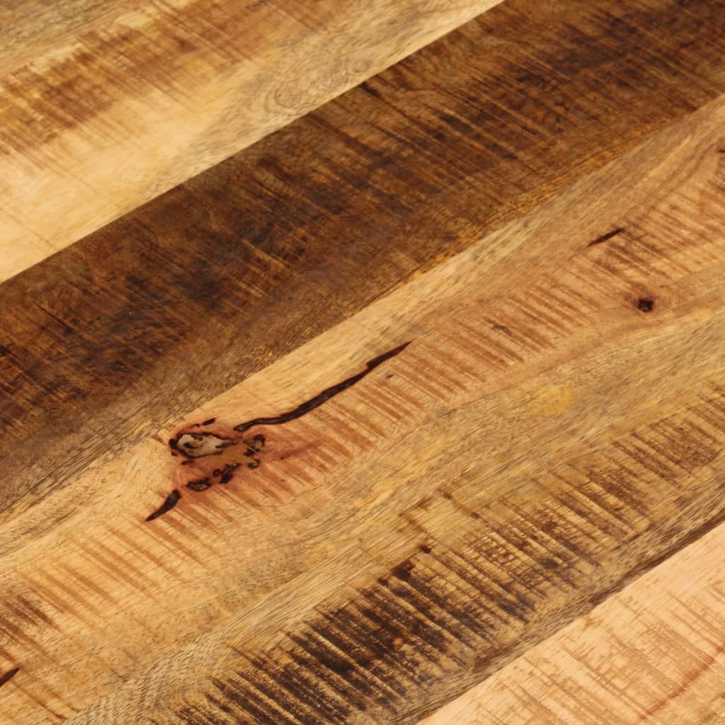 Dessus de table Ø 90x3,8 cm rond bois massif de manguier brut - XIOS