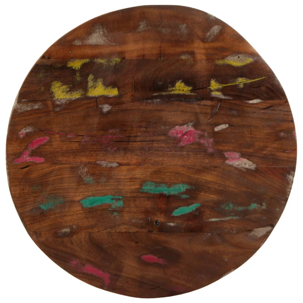 Dessus de table Ø 60x2,5 cm rond bois massif de récupération - XIOS
